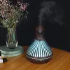 400ML una hoja hueco grano de madera color lámpara aromaterapia máquina Application Scenario
